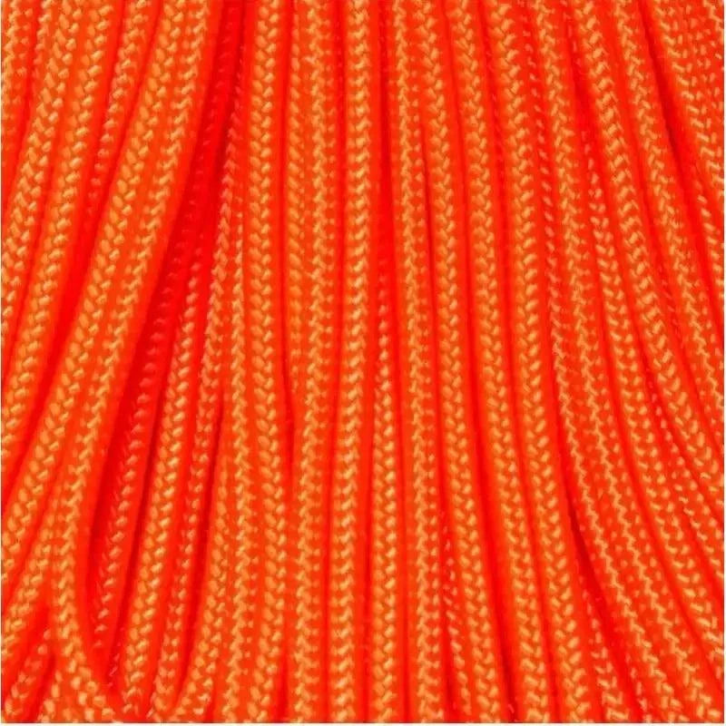 2.4 mm (3/32”) 275 Tactical Paracord Neon Orange Made in the USA Polyester/Nylon (100 ft) Atwood Rope MFG