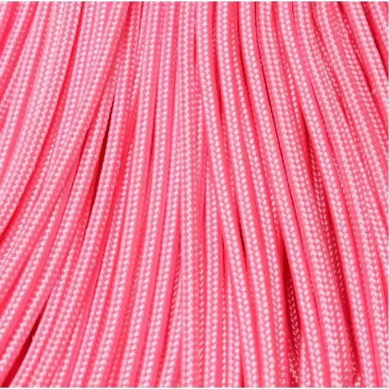 2.4 mm (3/32”) 275 Tactical Paracord Rose Pink Made in the USA Nylon/Nylon (100ft) El Wood Braiding Co