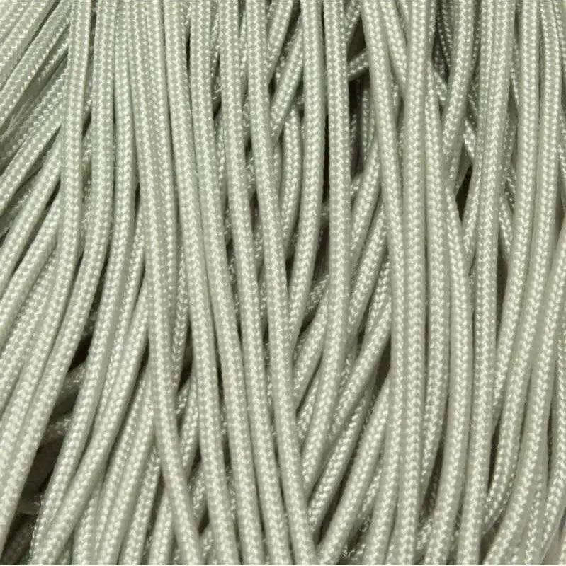 2.4 mm (3/32”) 275 Tactical Paracord Silver Gray Made in the USA Nylon/Nylon (100 ft) El Wood Braiding Co