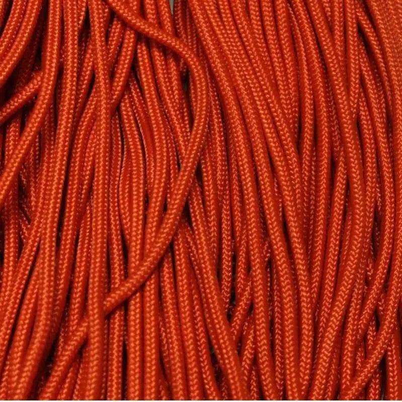 2.4 mm (3/32”) 275 Tactical Paracord Solar Orange Made in the USA Nylon/Nylon (100 ft) El Wood Braiding Co
