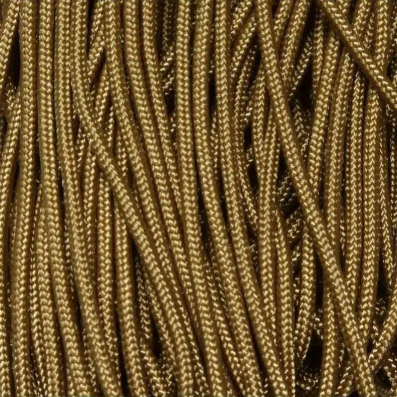 2.4 mm (3/32”) 275 Tactical Paracord Tan Made in the USA Polyester/Nylon (100 ft) Atwood Rope MFG