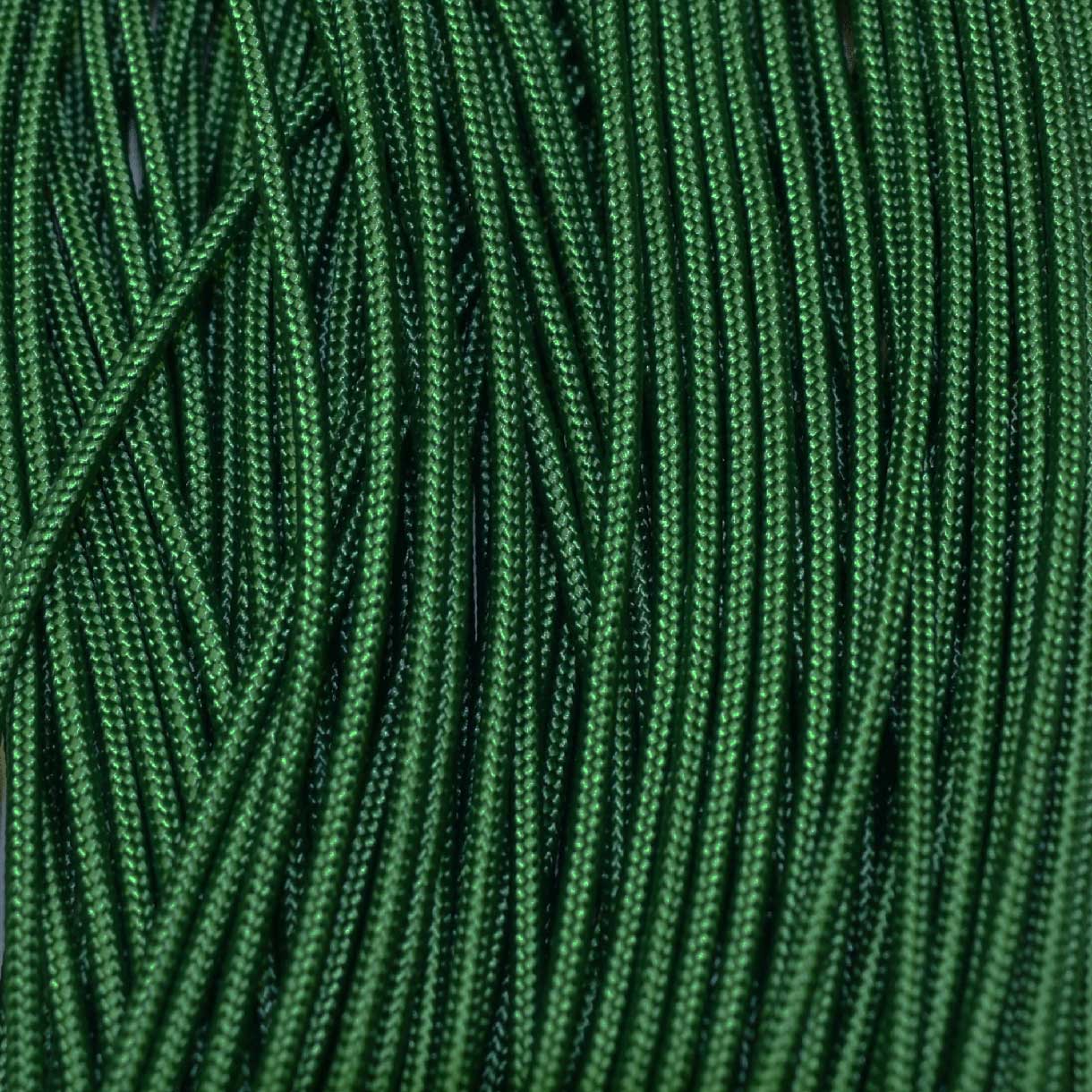 2.4 mm (3/32”) 275 Tactical Paracord Kelly Green Made in the USA Nylon/Nylon (100 ft) El Wood Braiding Co