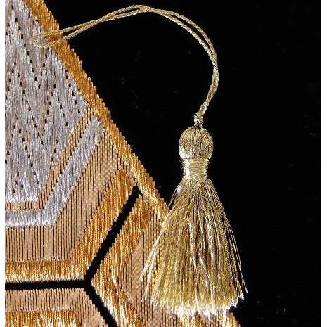 2 Inch Gold Metallic Tassels 12 Pack Harvest Imports