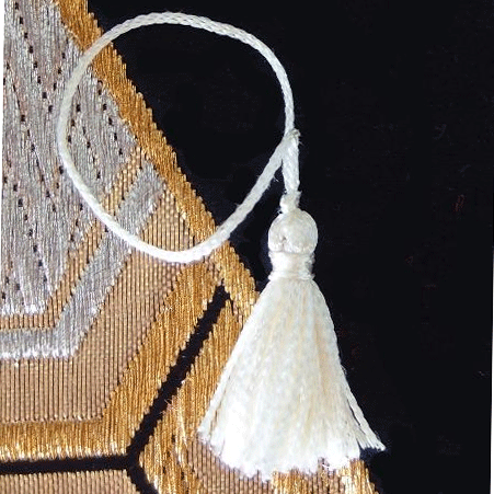 2 Inch Ivory Tassels 12 Pack Harvest Imports