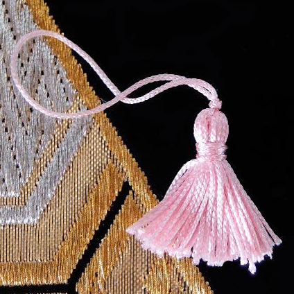 2 Inch Pink Tassels 12 Pack Harvest Imports
