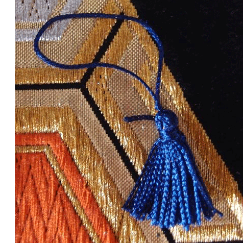2 Inch Royal Blue Tassels 12 Pack Harvest Imports