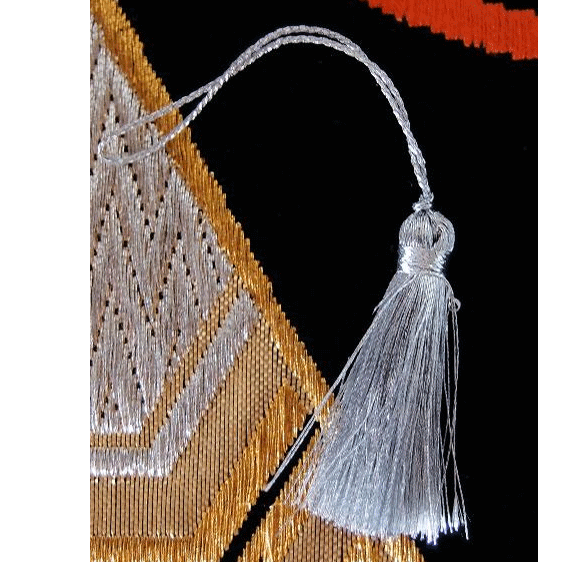 2 Inch Metallic Silver Tassels 12 Pack Harvest Imports
