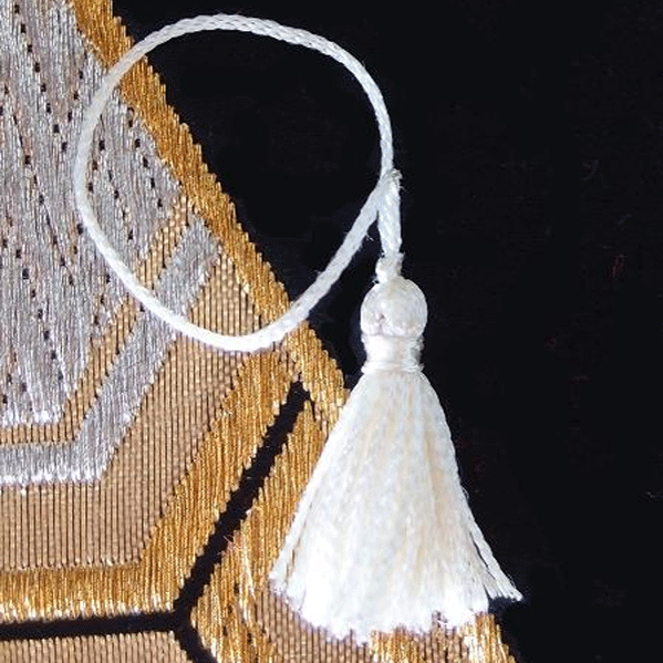 2 Inch White Tassels 12 Pack Harvest Imports