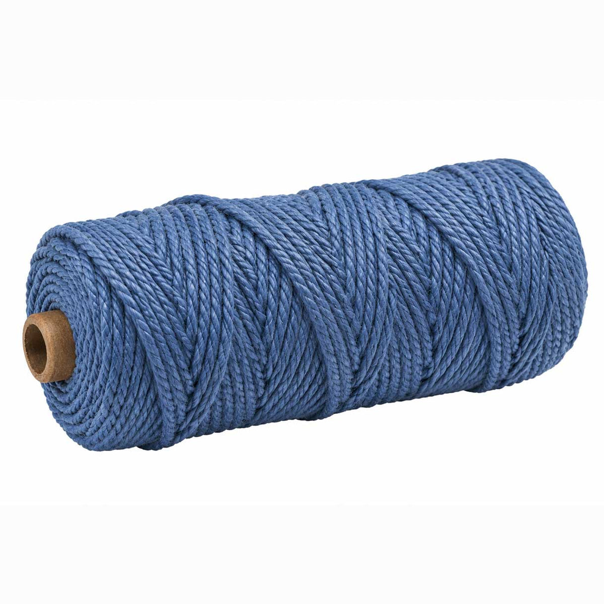 2 Pcs. 3 mm ((3/32") Cornflower Blue Twisted Cotton Macrame Rope 100 m (109 yd) Per Spool 280-