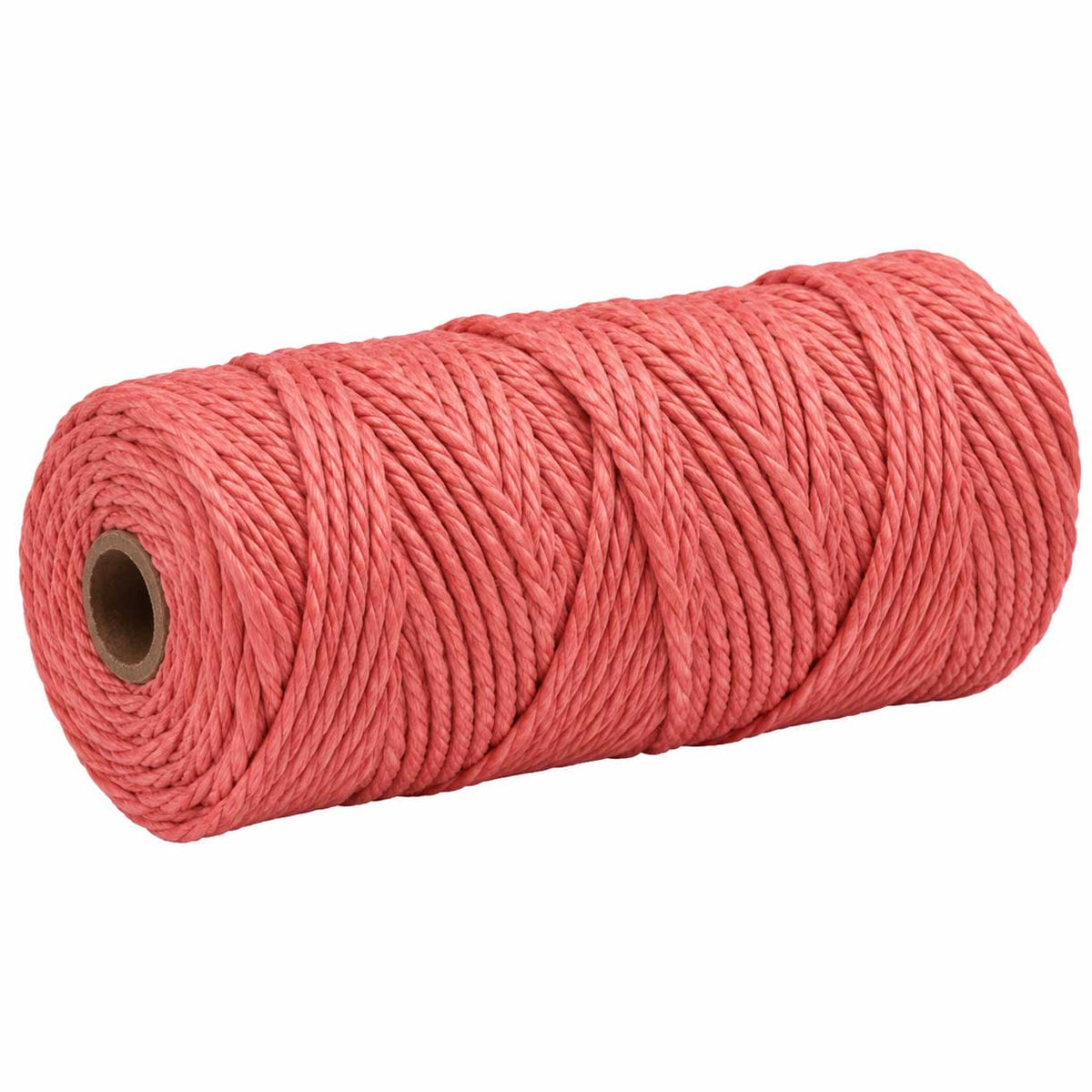 2 Pcs. 3 mm ((3/32") Salmon Twisted Cotton Macrame Rope 100 m (109 yd) Per Spool 280-
