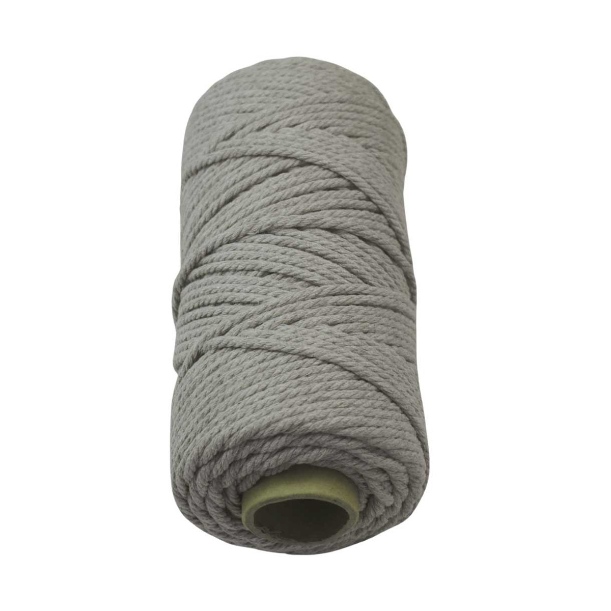 2 Pcs. 4 mm (5/32") Gainsboro (Light Gray) Twisted Cotton Macrame Rope 100 m (109 yd) Per Spool. 280-