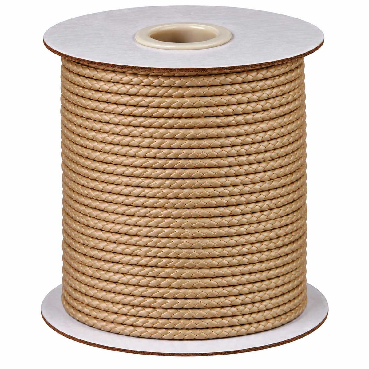2 mm Antique White/Light Tan Round Waxed Polyester Cord/Thread 90 yd (82 m) 280-