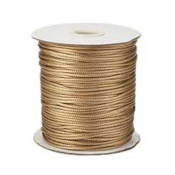 2 mm Burlywood Round Waxed Polyester Cord/Thread 90 yd (82 m) 280-
