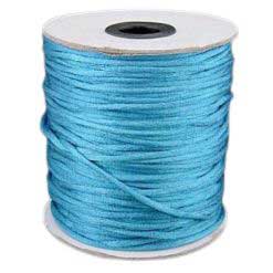2 mm Dodger Blue Nylon Rattail Satin Cord/Thread 100 yd (91.5 m) 280-