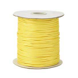 2 mm Yellow/Gold Round Waxed Polyester Cord/Thread 90 yd (82 m) 280-