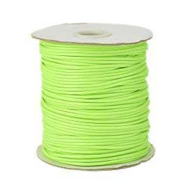 2 mm Green Yellow Neon Green Round Waxed Polyester Cord/Thread 90 yd (82 m) 280-
