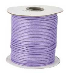 2 mm Lilac Round Waxed Polyester Cord/Thread 90 yd (82 m) 280-