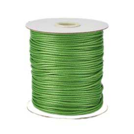 2 mm Lime Green Round Waxed Polyester Cord/Thread 90 yd (82 m) 280-