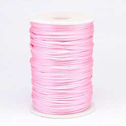 2 mm Pink Polyester Rattail Satin Cord/Thread 100 yd (91.5 m) 280-