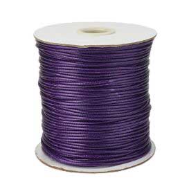 2 mm Purple Round Waxed Polyester Cord/Thread 90 yd (82 m) 280-