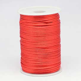 2 mm Red Polyester Rattail Satin Cord/Thread 100 yd (91.5 m) 280-