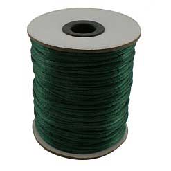 2 mm Sea Green Nylon Rattail Satin Cord/Thread 100 yd (91.5 m) 280-