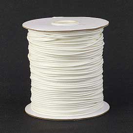 2 mm White Round Waxed Polyester Cord/Thread 90 yd (82 m) 280-