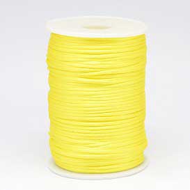 2 mm Yellow Polyester Rattail Satin Cord/Thread 100 yd (91.5 m) 280-