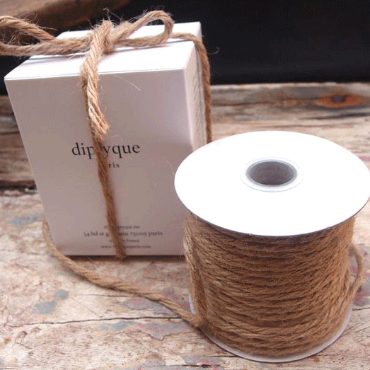 3.5 mm (9/64") Natural Jute Cord/Rope 22.75 m (75 ft) Harvest Imports