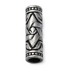 304 Stainless Steel Antique Silver Star of David Bead/Charm (1 pack)