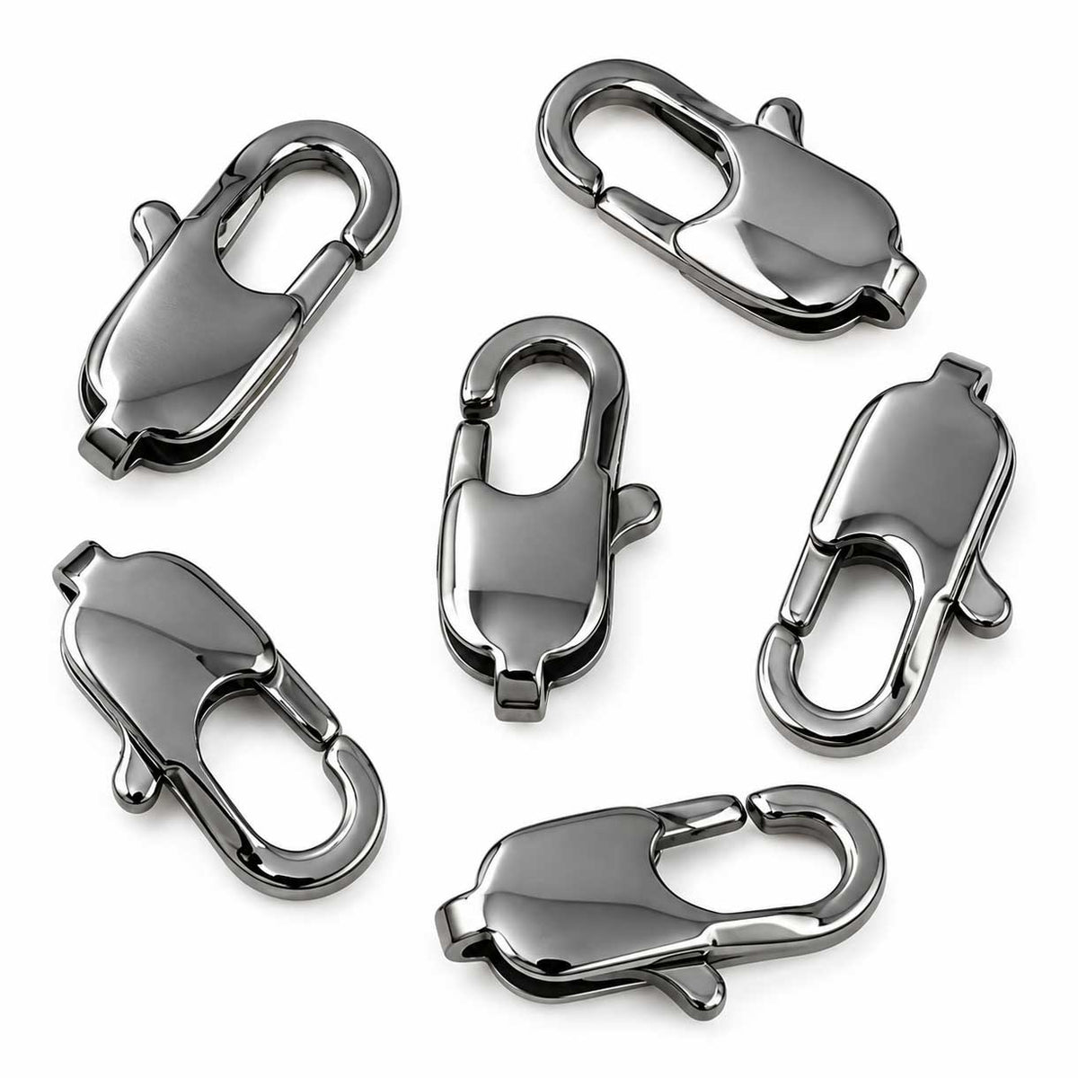 304 Stainless Steel Lobster Claw Clasps 16x8x4 mm Hole: 1x3 mm (5 Pack) 280-