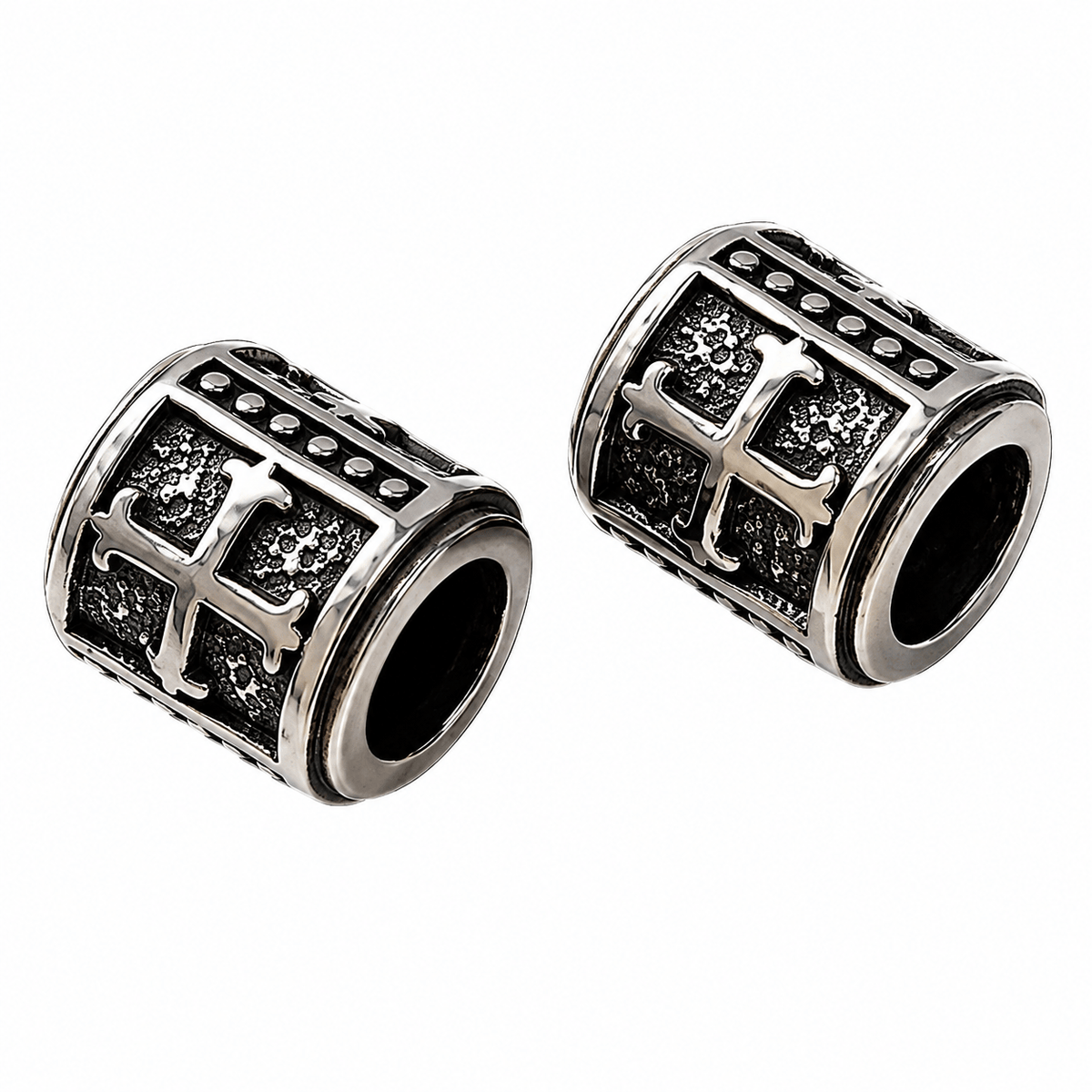316 Surgical SS Cross Bead/Charm (2 Pack) 280-