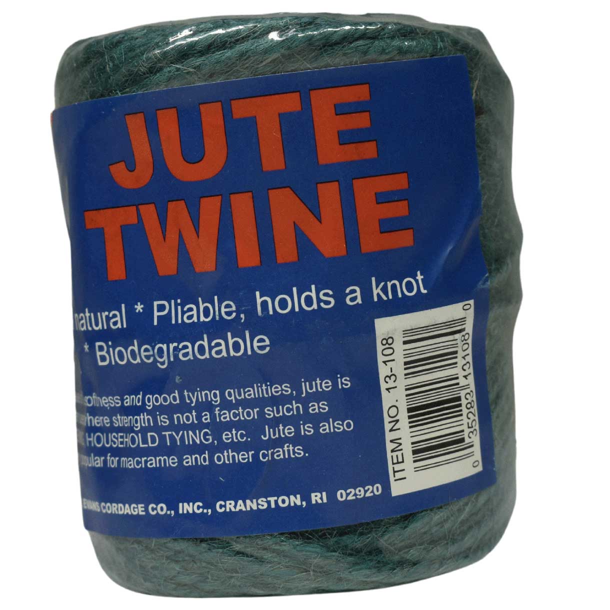 3.2 mm (1/8")) 3 Ply Green Jute Twine/Cord Spool 74 m (243 ft) T.W. Evans Cordage Co. Inc.