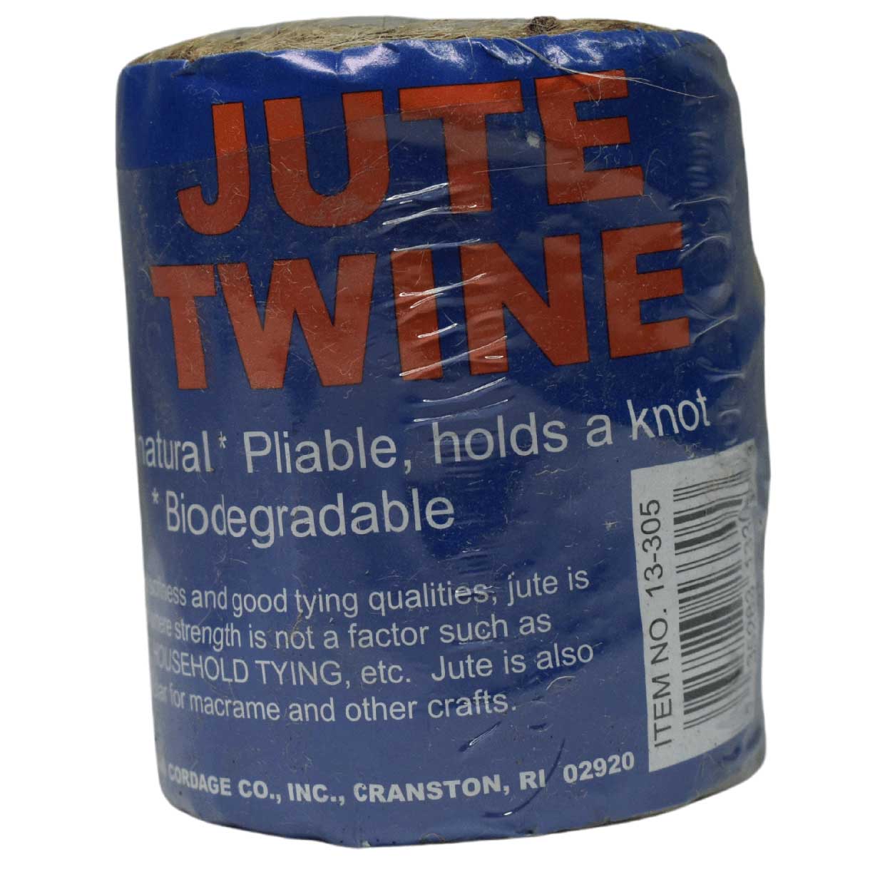 3.2 mm (1/8") 3 Ply Natural Jute Twine/Cord Spool 45.75 m (150 ft) T.W. Evans Cordage Co. Inc.