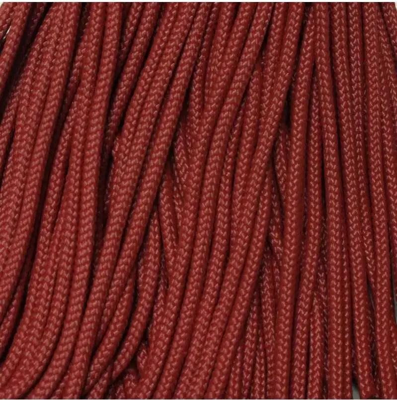 3.0 mm (1/8”) 325-3 Paracord Crimson Red Made in the USA Nylon/Nylon (100 ft) El Wood Braiding Co