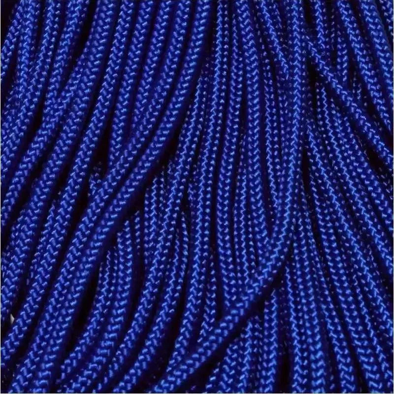 3.0 mm (1/8”) 325-3 Paracord Electric Blue Made in the USA Nylon/Nylon (100 ft) El Wood Braiding Co