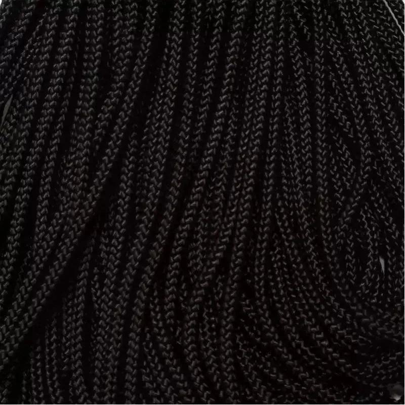 325-3 Paracord Jet Black Made in the USA Nylon/Nylon - Paracord Galaxy