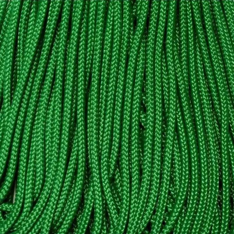 3.0 mm (1/8”) 325-3 Paracord Kelly Green Made in the USA Nylon/Nylon (100 ft) El Wood Braiding Co