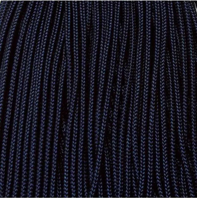3.0 mm (1/8”) 325-3 Paracord Midnight Blue Made in the USA Nylon/Nylon (100 ft) El Wood Braiding Co