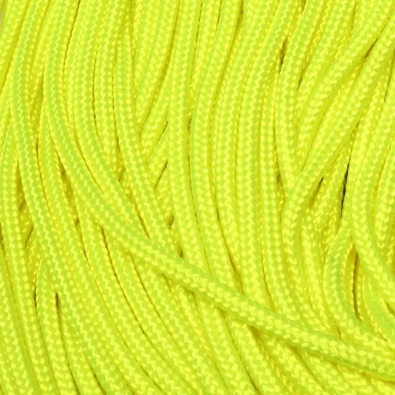 3.0 mm (1/8”) 325-3 Paracord Neon Yellow Made in the USA Nylon/Nylon (100 ft) El Wood Braiding Co