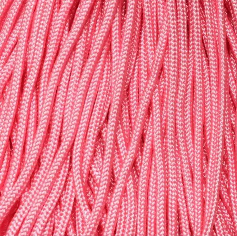 3.0 mm (1/8”) 325-3 Paracord Rose Pink Made in the USA Nylon/Nylon (100ft) El Wood Braiding Co