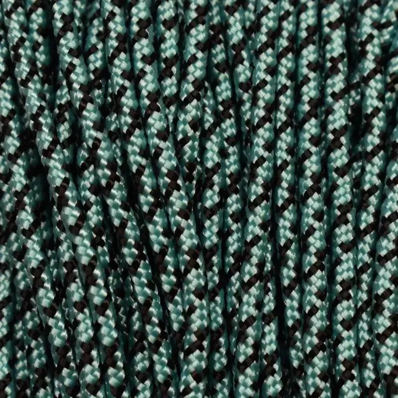 325-3 Paracord Turquoise and Black Camo Made in the USA Nylon/Nylon (100 FT.) - Paracord Galaxy