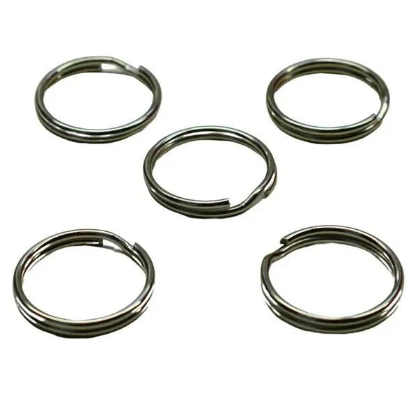BZ 3/4" (11/16") Rounded Edge Nickel Plated Steel Split Ring (5 Pack) Batz