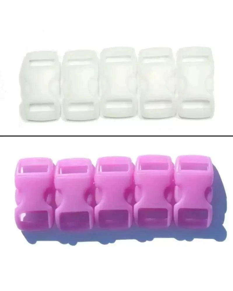 3/8" Pink Color Changing Plastic Side Release Buckles (10 pack) Discounts Available paracordwholesale