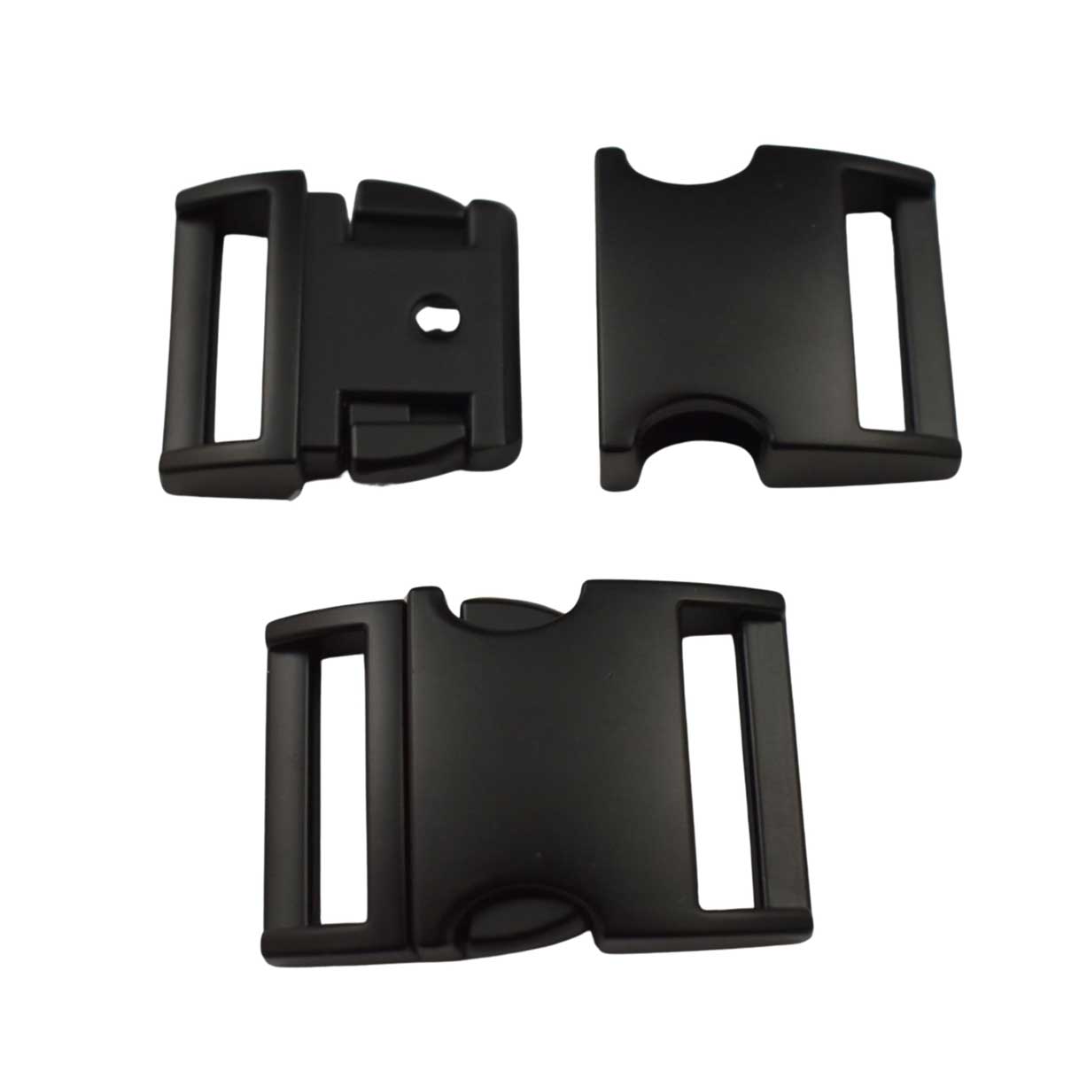 3/4" Black Matte/Flat Finish Metal Side Release Buckle (1 Pack) Libby