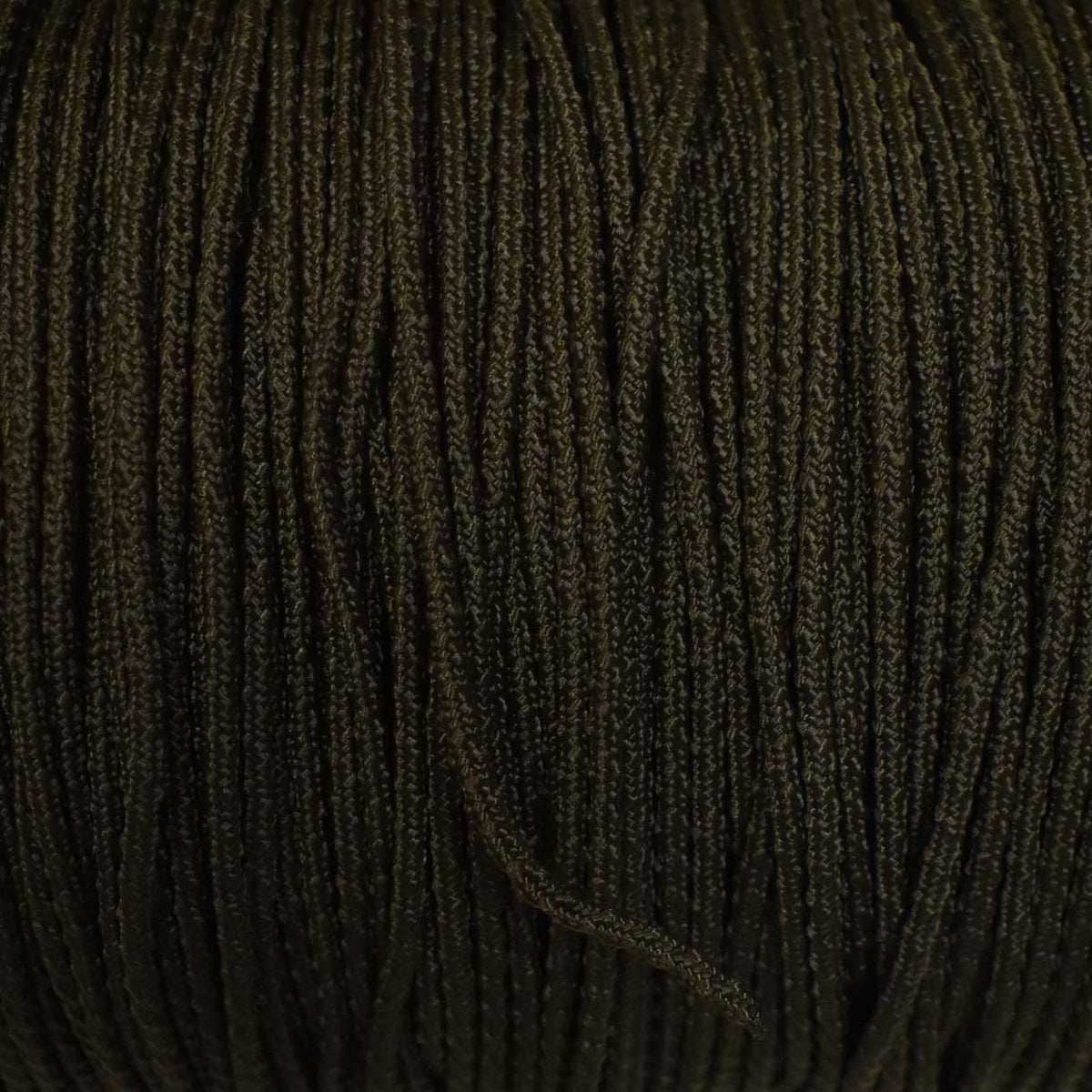 *3 mm (1/8”) Bump Cord Ranger Green Made in the USA 100% Nylon El Wood Braiding Co