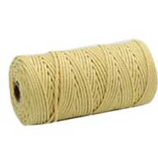 3 mm (3/32") Lght Yellow Twisted Cotton Macrame Rope 100 m (109 yd) 280-