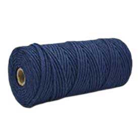 3 mm ((3/32") Marine Blue Twisted Cotton Macrame Rope 100 m (109 yd) 280-