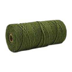 3 mm ((3/32") Olive Drab (OD) Twisted Cotton Macrame Rope 100 m (109 yd) 280-