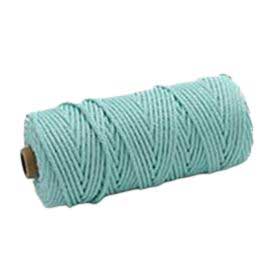 3 mm ((3/32") Pale Turquoise Twisted Cotton Macrame Rope 100 m (109 yd) 280-